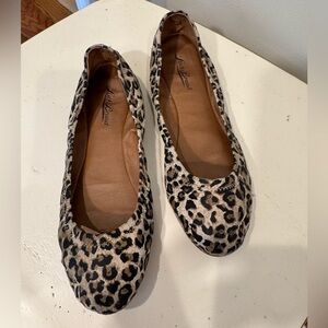 Lucky Brand 'Emmie" Ballet Flat - Animal Print - Size 9